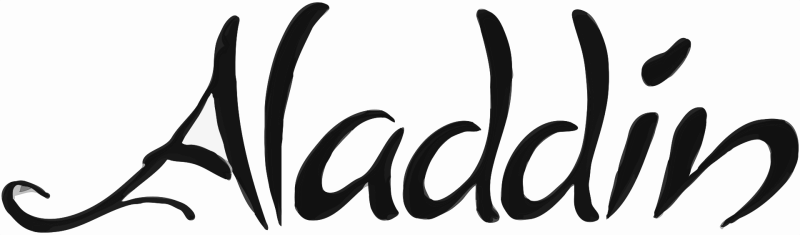 Aladdin logo in black