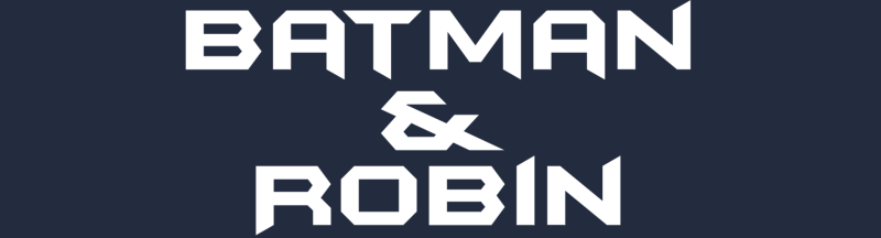 Batman & Robin logo in full colour