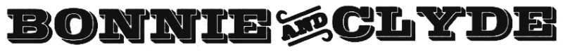 Bonnie and Clyde logo in black