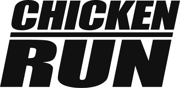 Chicken Run logo in black