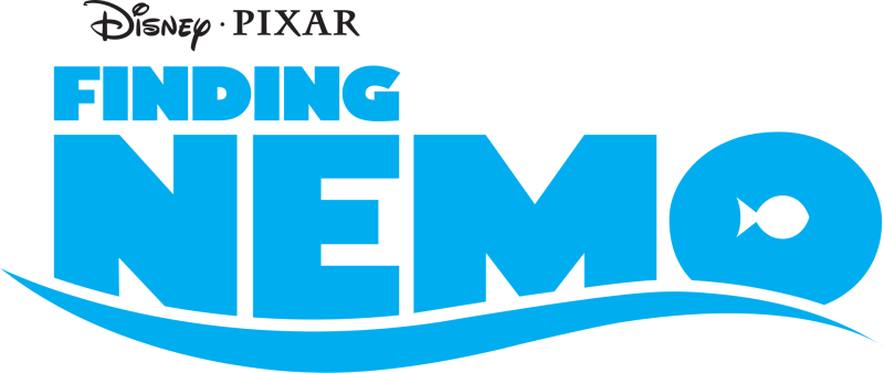 Finding Nemo logo on a transparent background