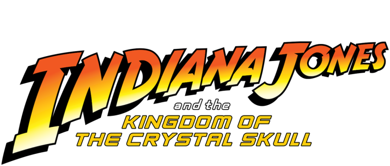 Indiana Jones and the Kingdom of the Crystal Skull logo on a transparent background
