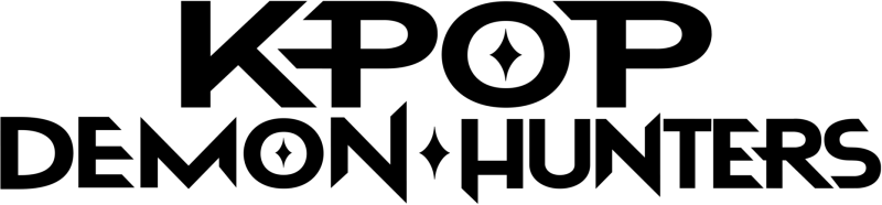 KPop Demon Hunters logo on a transparent background