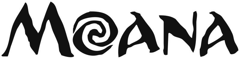 Moana logo in black