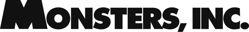 Monsters, Inc. logo in black