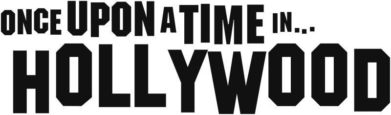 Once Upon a Time in Hollywood logo in black