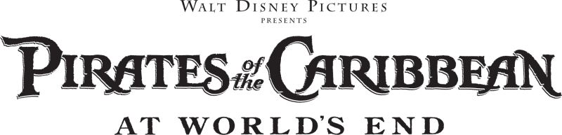 Pirates of the Caribbean: At World's End logo on a transparent background