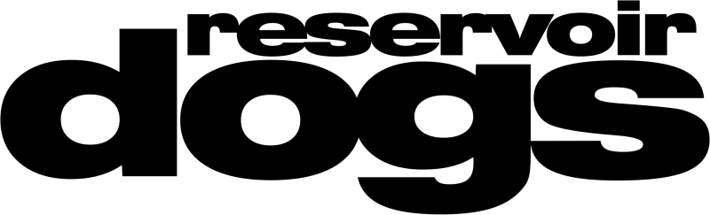 Reservoir Dogs logo on a transparent background