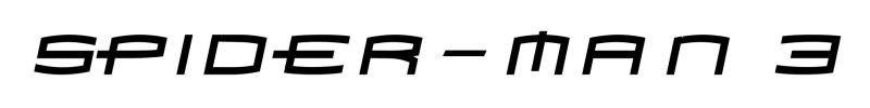 Spider-Man 3 logo on a transparent background