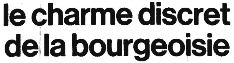 The Discreet Charm of the Bourgeoisie logo in black