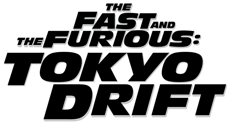 The Fast and the Furious: Tokyo Drift logo on a transparent background