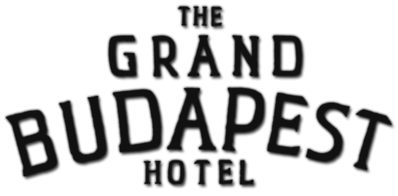 The Grand Budapest Hotel logo in black