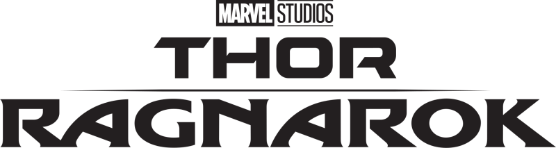 Thor: Ragnarok logo on a transparent background