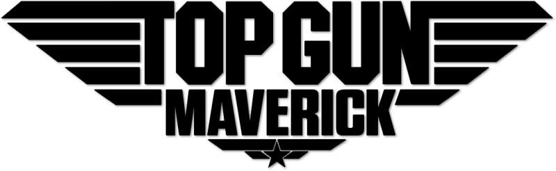 Top Gun: Maverick logo on a transparent background