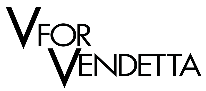 V for Vendetta logo on a transparent background
