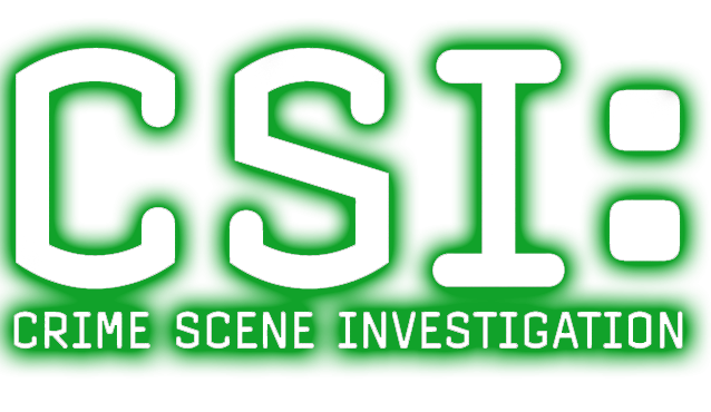 CSI: Crime Scene Investigation logo on a transparent background