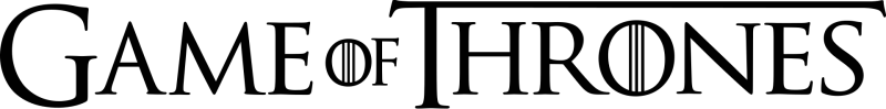 Game of Thrones logo on a transparent background
