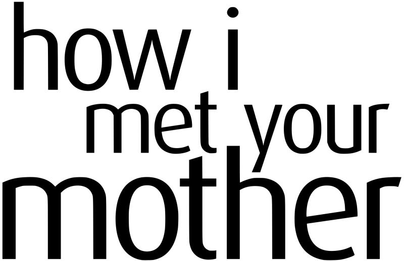 How I Met Your Mother logo on a transparent background
