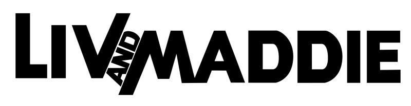 Liv and Maddie logo on a transparent background