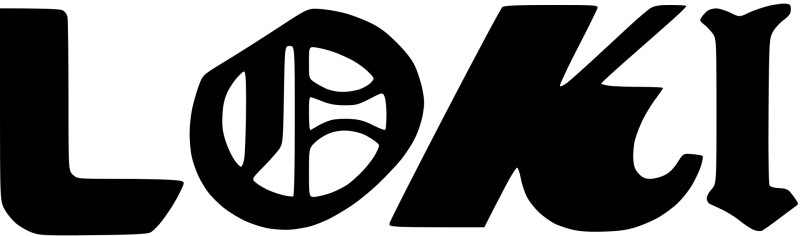 Loki logo on a transparent background
