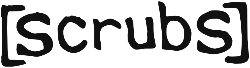 Scrubs logo in black