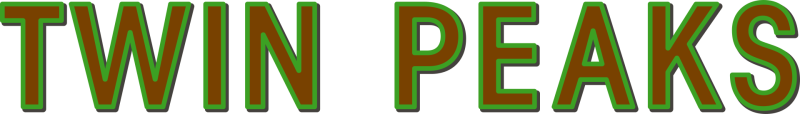 Twin Peaks logo on a transparent background
